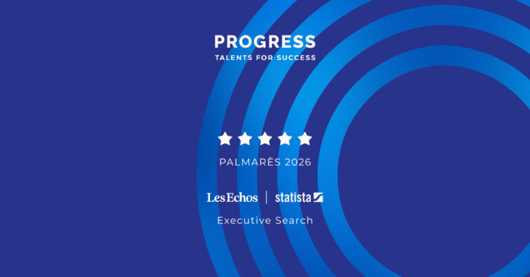 Pour la 6ème année consécutive, Progress Associés fait partie du palmarès Les Echos -Statista des meilleurs cabinets de recrutement dans la catégorie Executive Search avec la note maximale 5 *